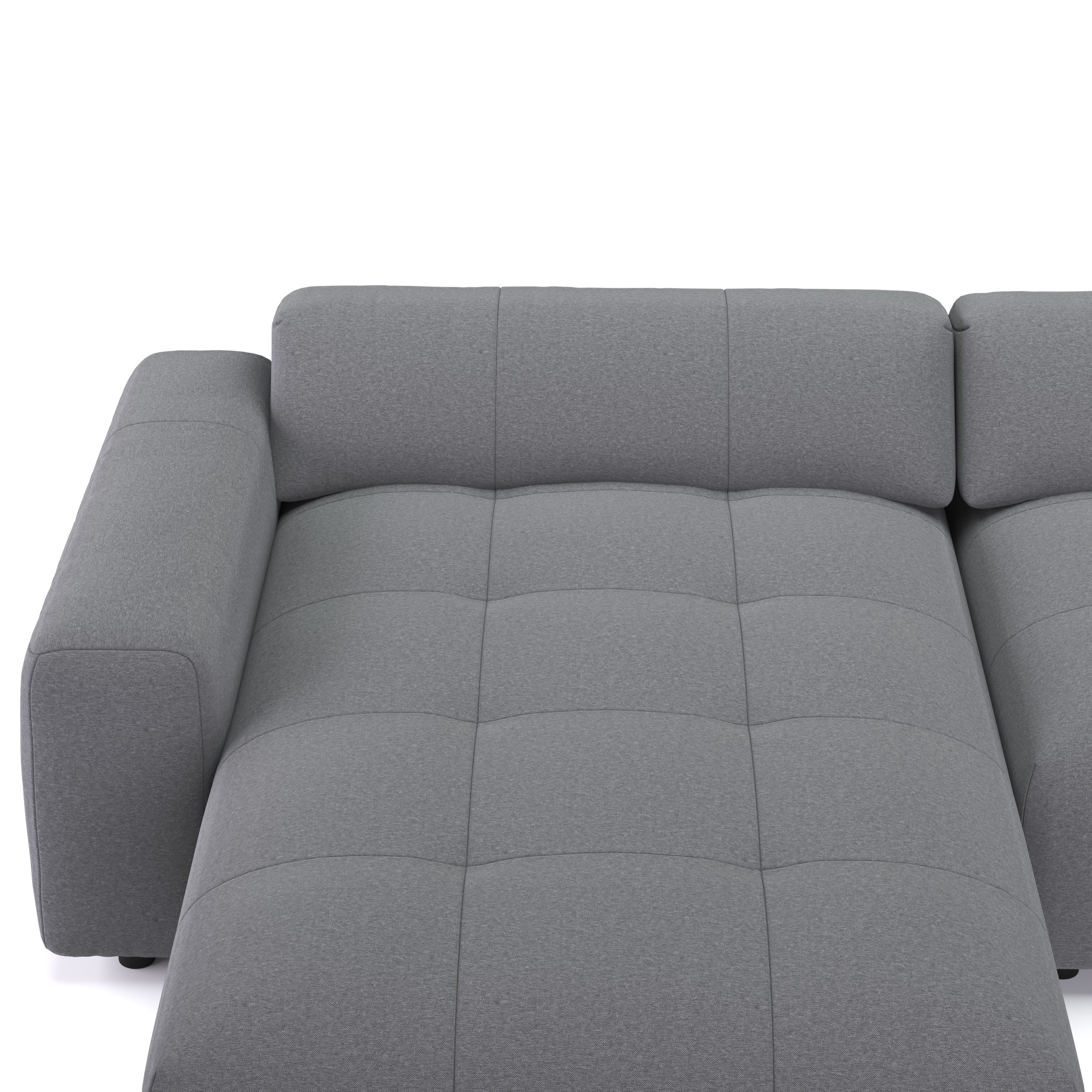 Ecksofa BONNIE links grau