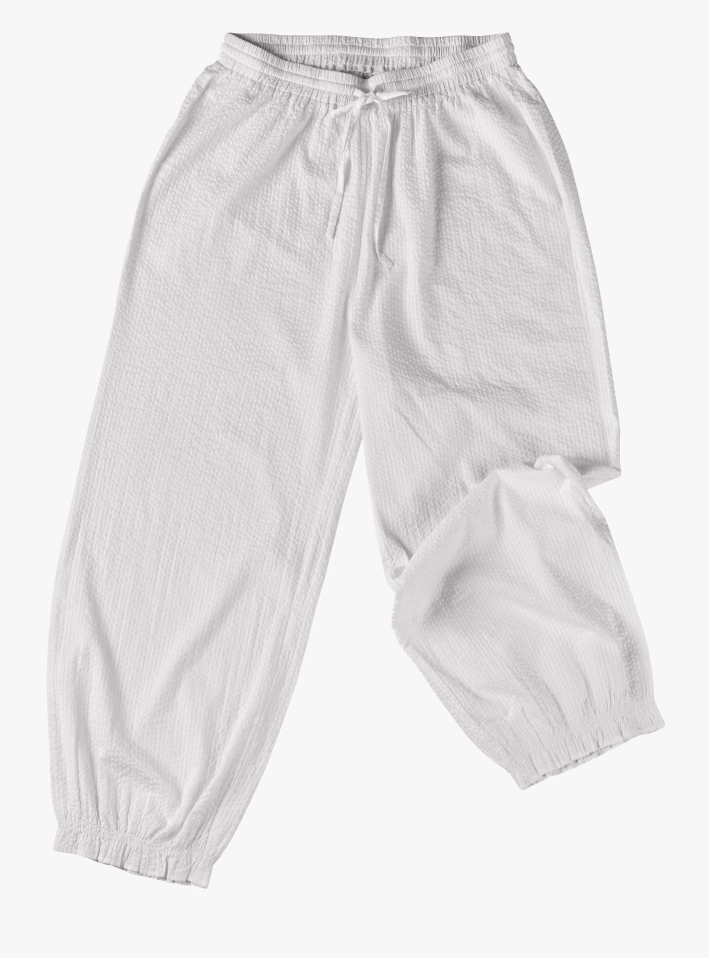 Pyjamasbukse hvit - one size
