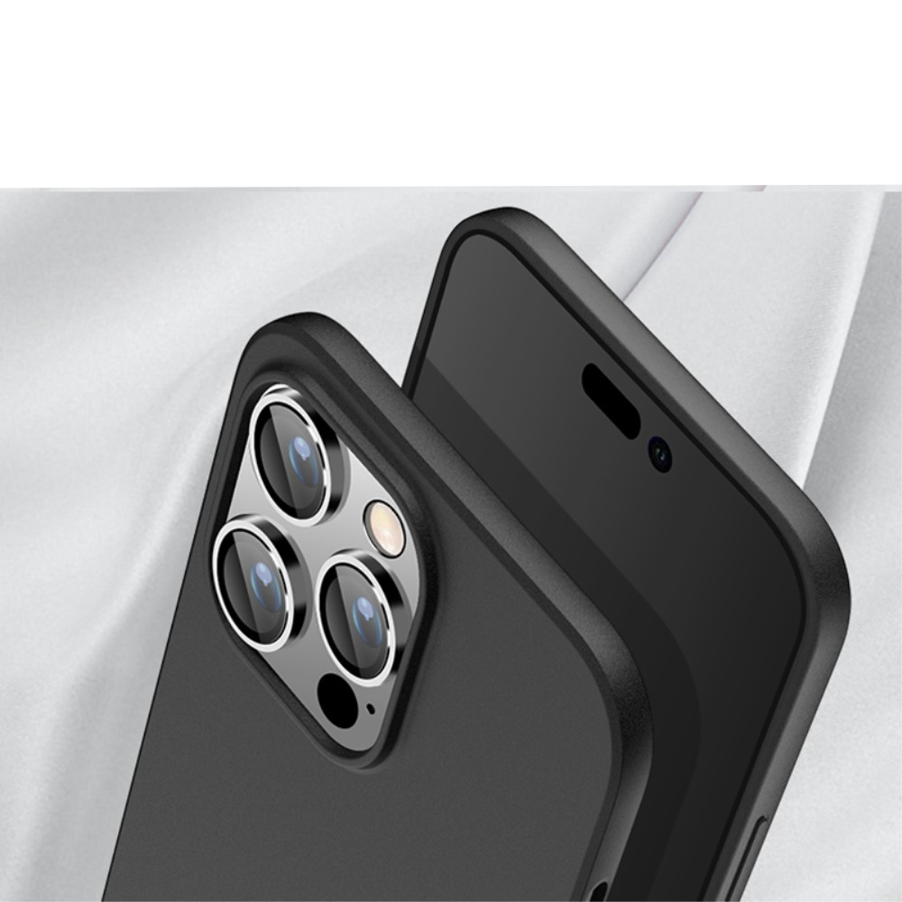 iPhone 15 Pro Max Gummi Case Hülle Ultra Thin - Schwarz