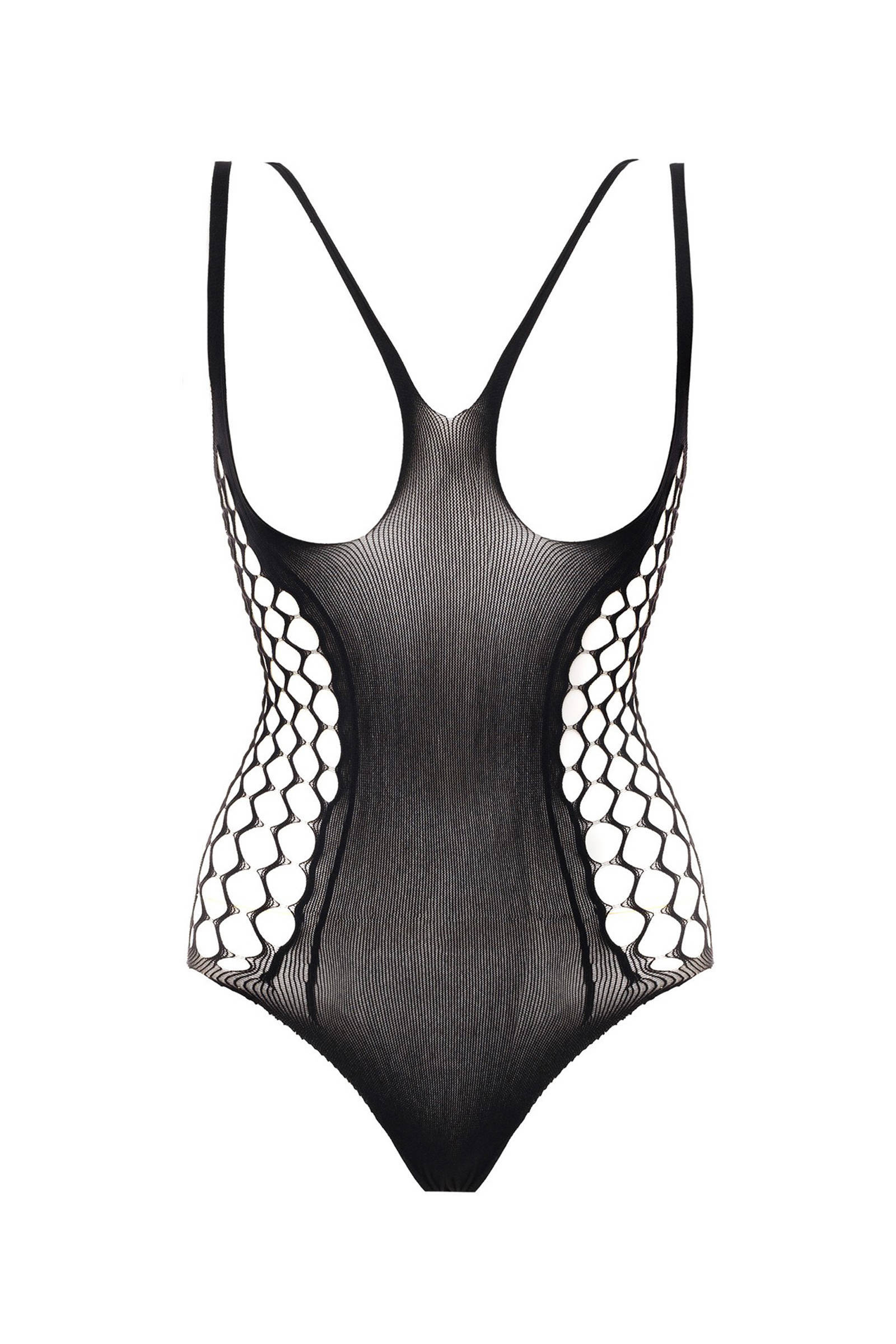 Christine le Duc fishnet stringbody Jezzy zwart