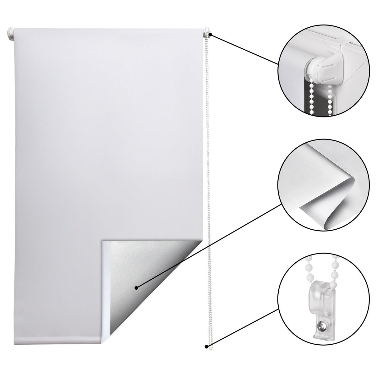 Sol Royal SolReflect T42 Thermisch Rolgordijn 90x160cm Wit