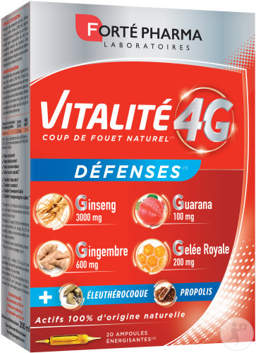Forté Pharma Vitalité 4G Défenses 20 Ampoules