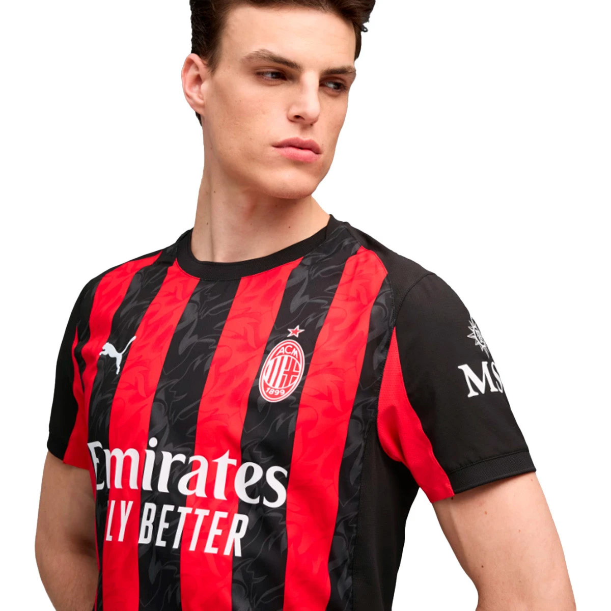 Camisola Puma AC Milan Primeiro Equipamento Authentic 2025-2026