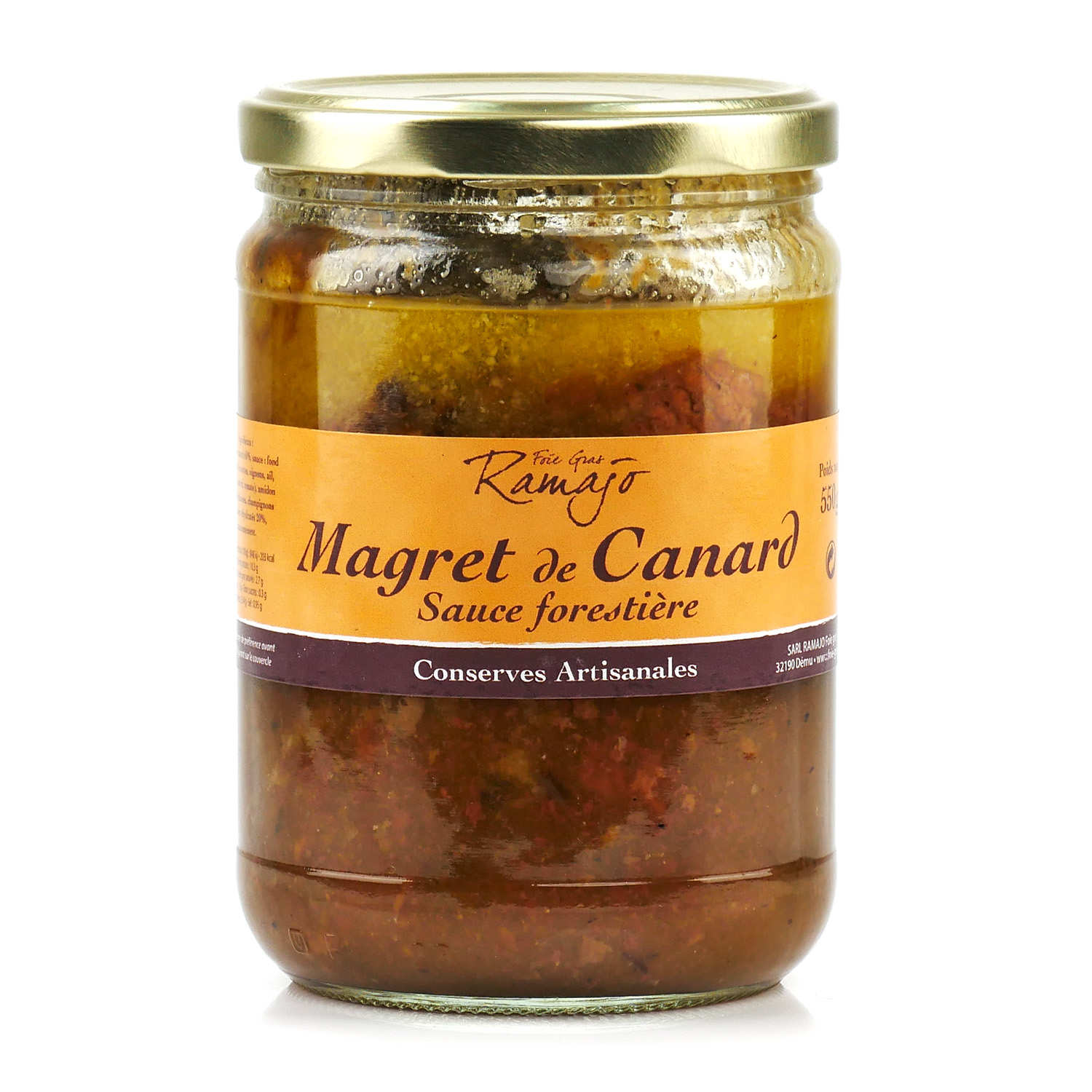 Magret de canard sauce forestière du Gers