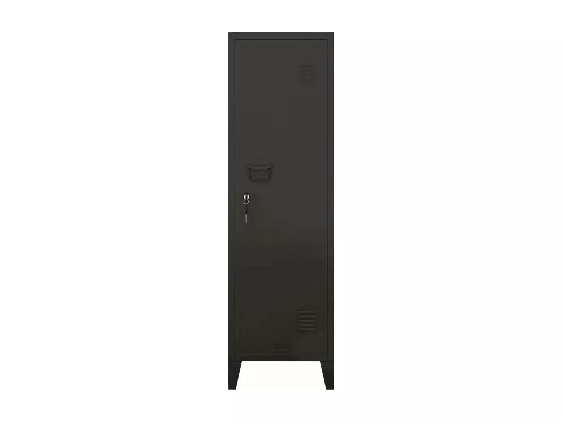 Armoire à casier métallique métal argentée 38 x 38 x 137 cm 03_0006361