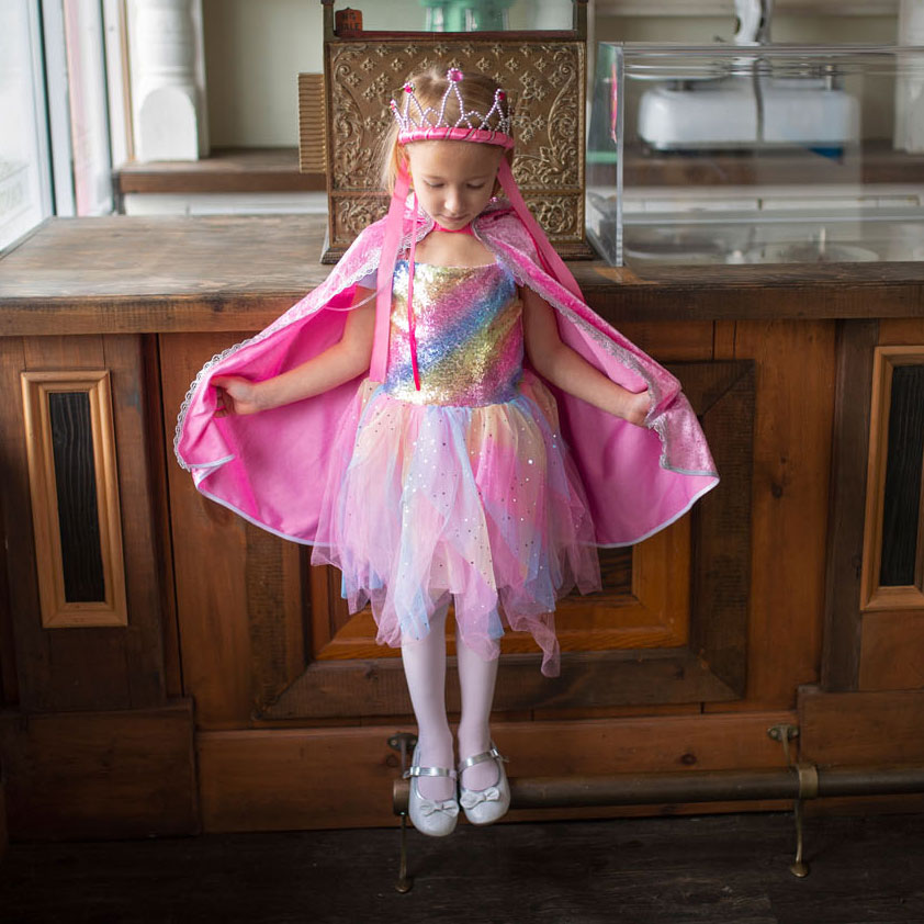 Diamond Sparkle Cape Roze, 3-4 jaar