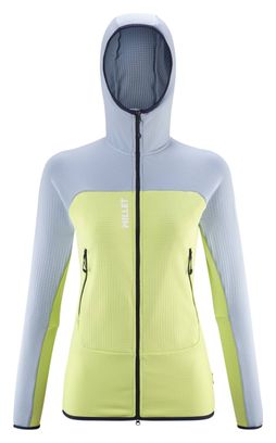 Polaire à Capuche Femme Millet Fusion Grid Jaune