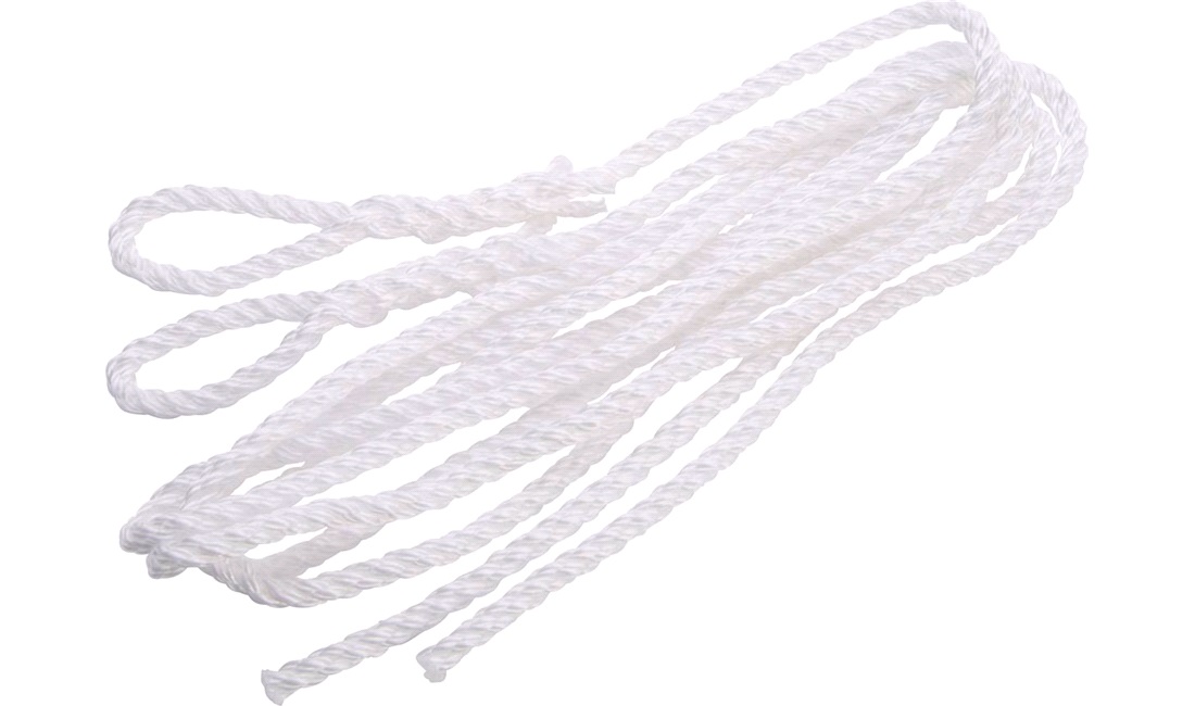 Fenderline 3-slået hvid PP Ø6mm 1.5m 2stk.