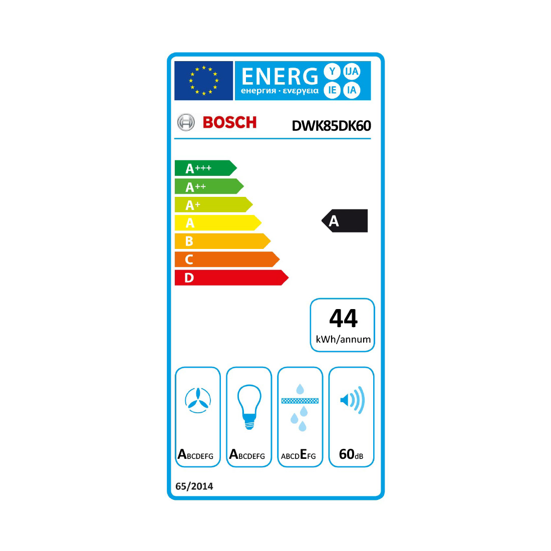 Bosch DWK85DK60 Schrägesse 80 cm
