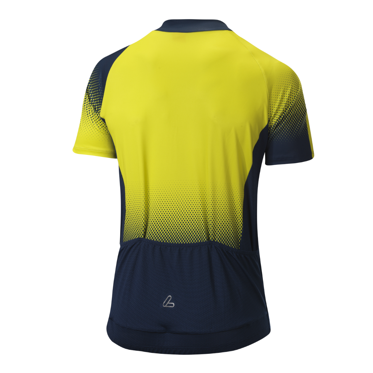 Löffler Dusty Mid geel heren fietsshirt met korte mouwen