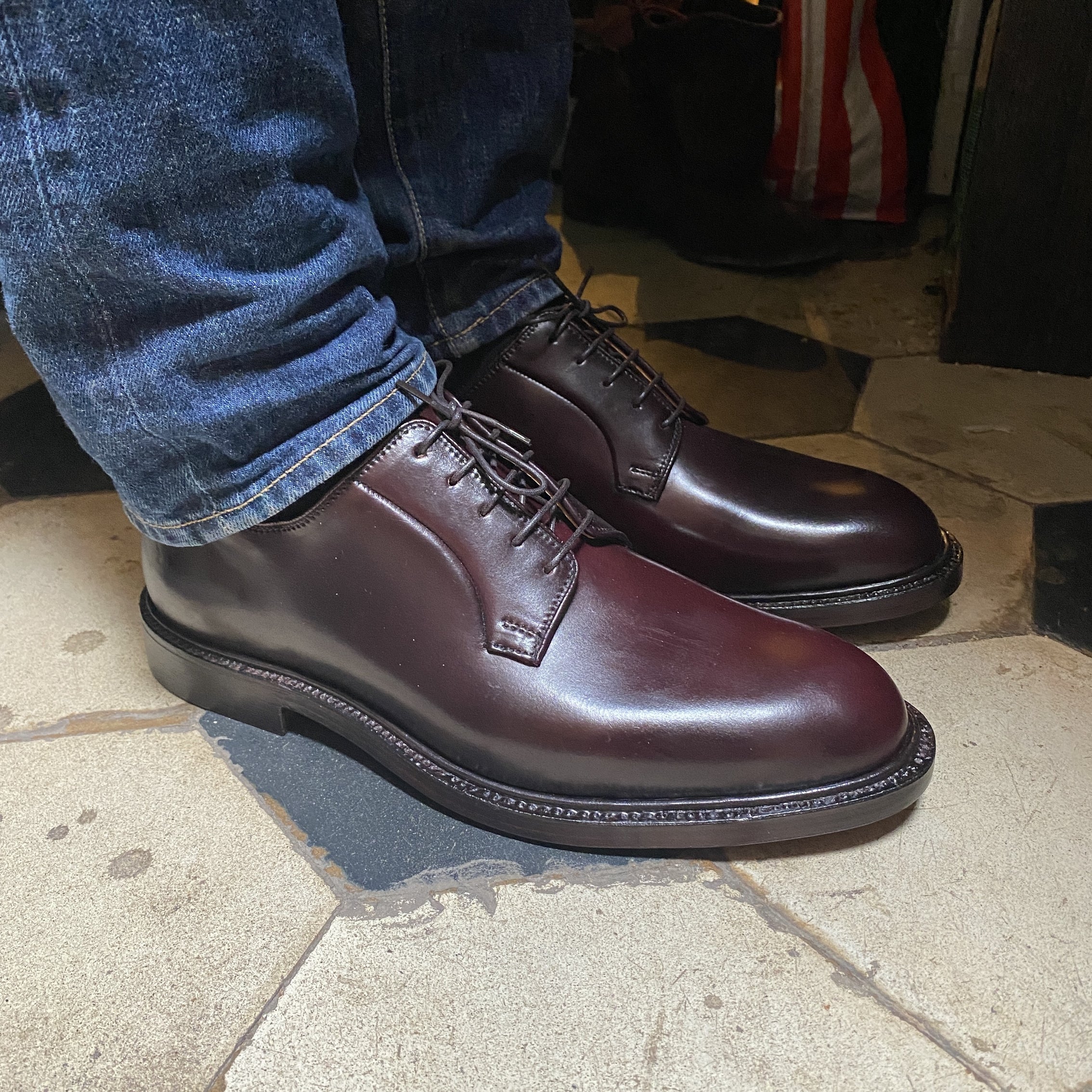 CROCKETT AND JONES - LANARK 3 CORDOVAN BURGUNDY