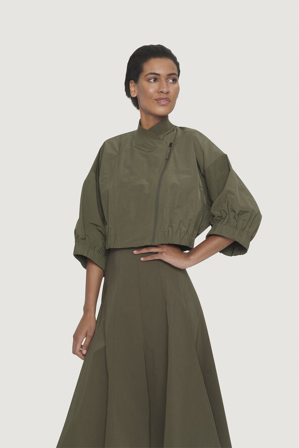 Bitte Kai Rand Fukkura poplin Deep forest