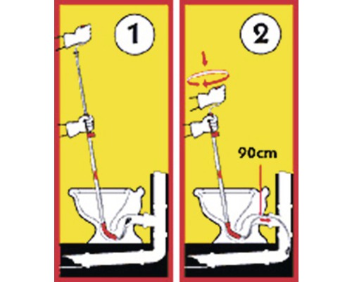 WC100 toiletreinigingsapparaat met flexibele as
