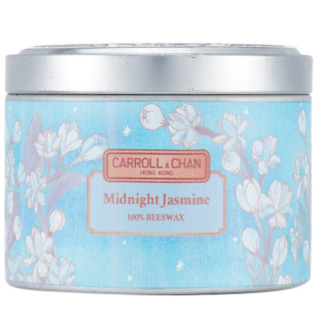 The Candle Company (Carroll & Chan) 100% Beeswax Tin Candle - Midnight Jasmine  (8x6) cm