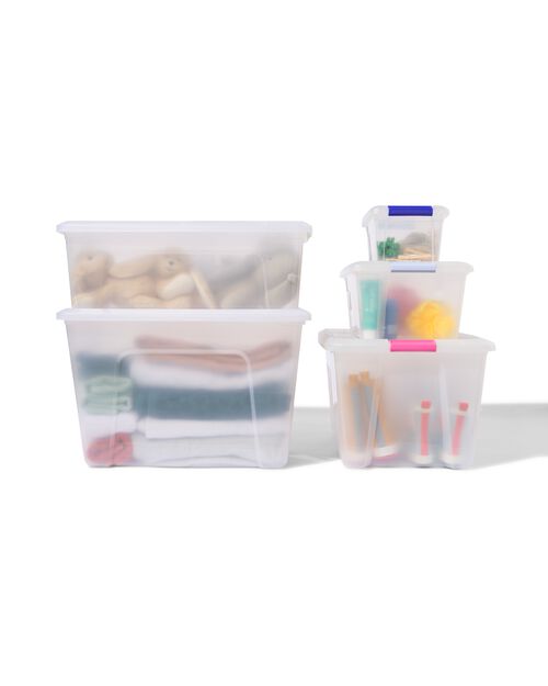 boîte de rangement avec couvercle 5L Tokyo transparent 28x19.5x14