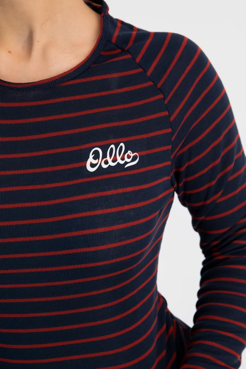Odlo Active Warm Originals Stripe ECO Damen Thermo Longsleeve