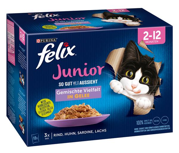 PURINA felix® Nassfutter für Katzen So gut