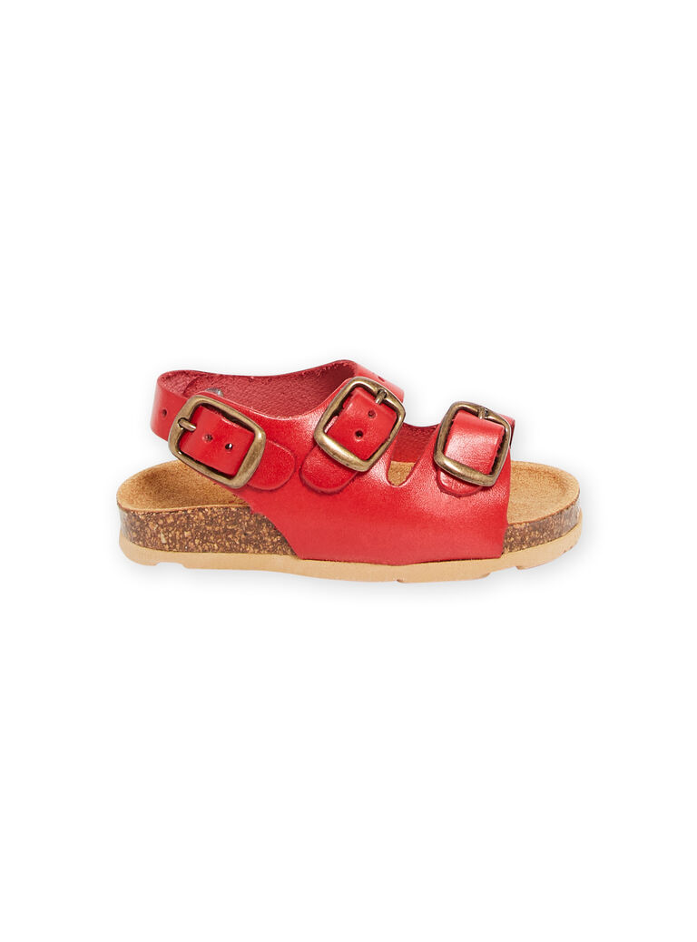 Sandales rouges bébé garçon