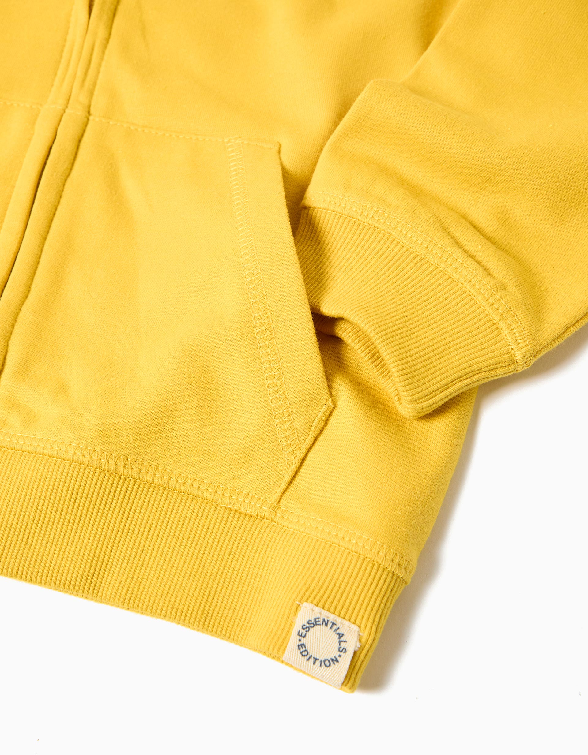Casaco com Capuz, Menino, Amarelo Claro