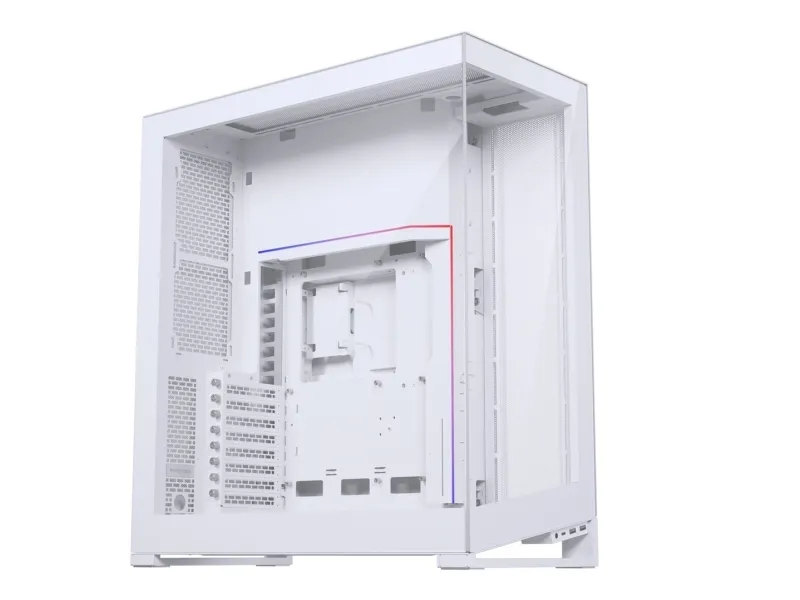 Phanteks NV7 - FT - udvidet ATX - sidepanel med vindue (hærdet glas) - ingen strømforsyning (ATX) - hvidmatteret - USB/Lyd