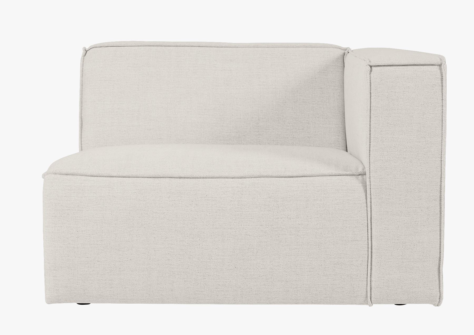 Modulsofa 1,5 seter m/armlene høyre natur - 110x93x73 cm