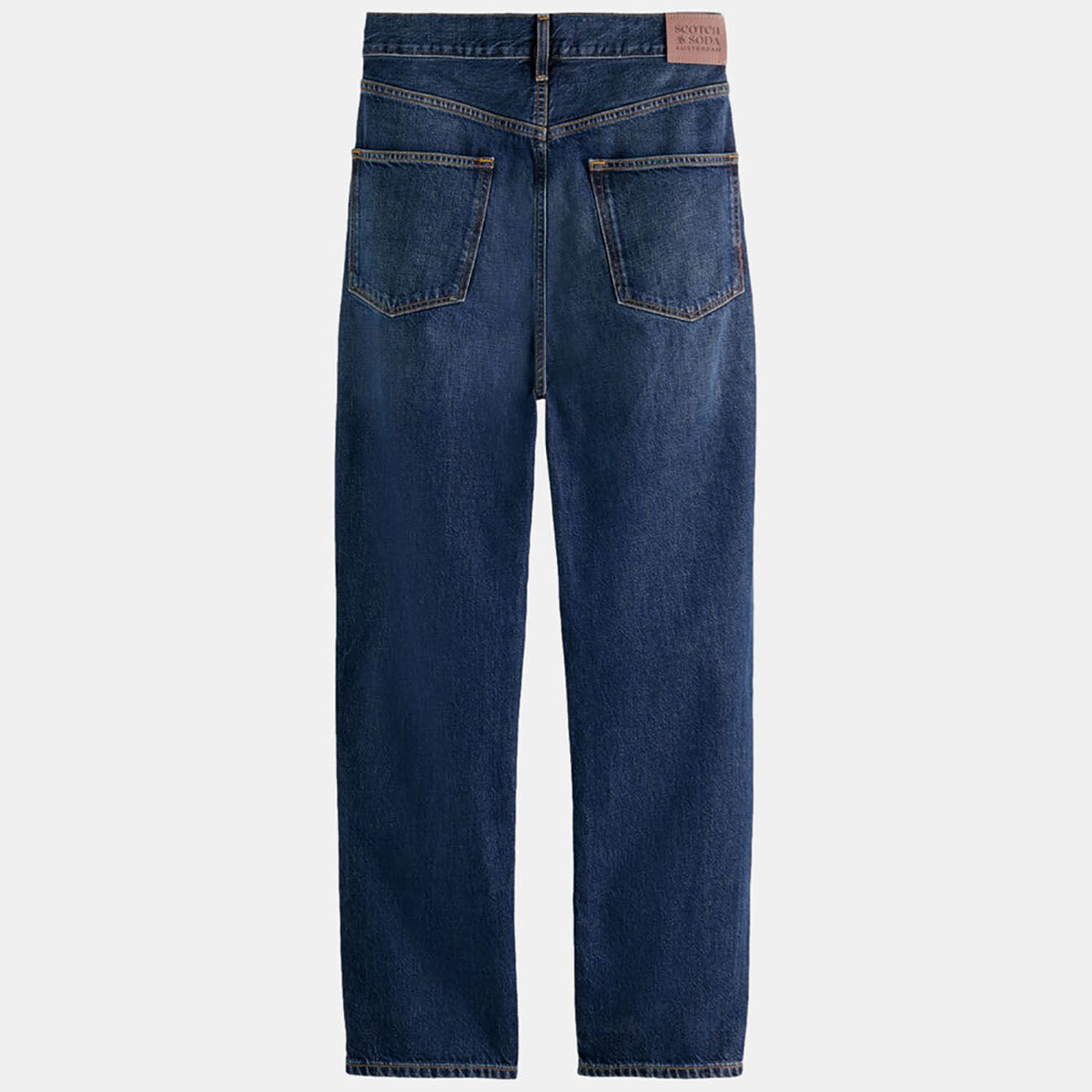 Scotch & Soda Jean Boyfriend 100% Coton Bio bleu moyen