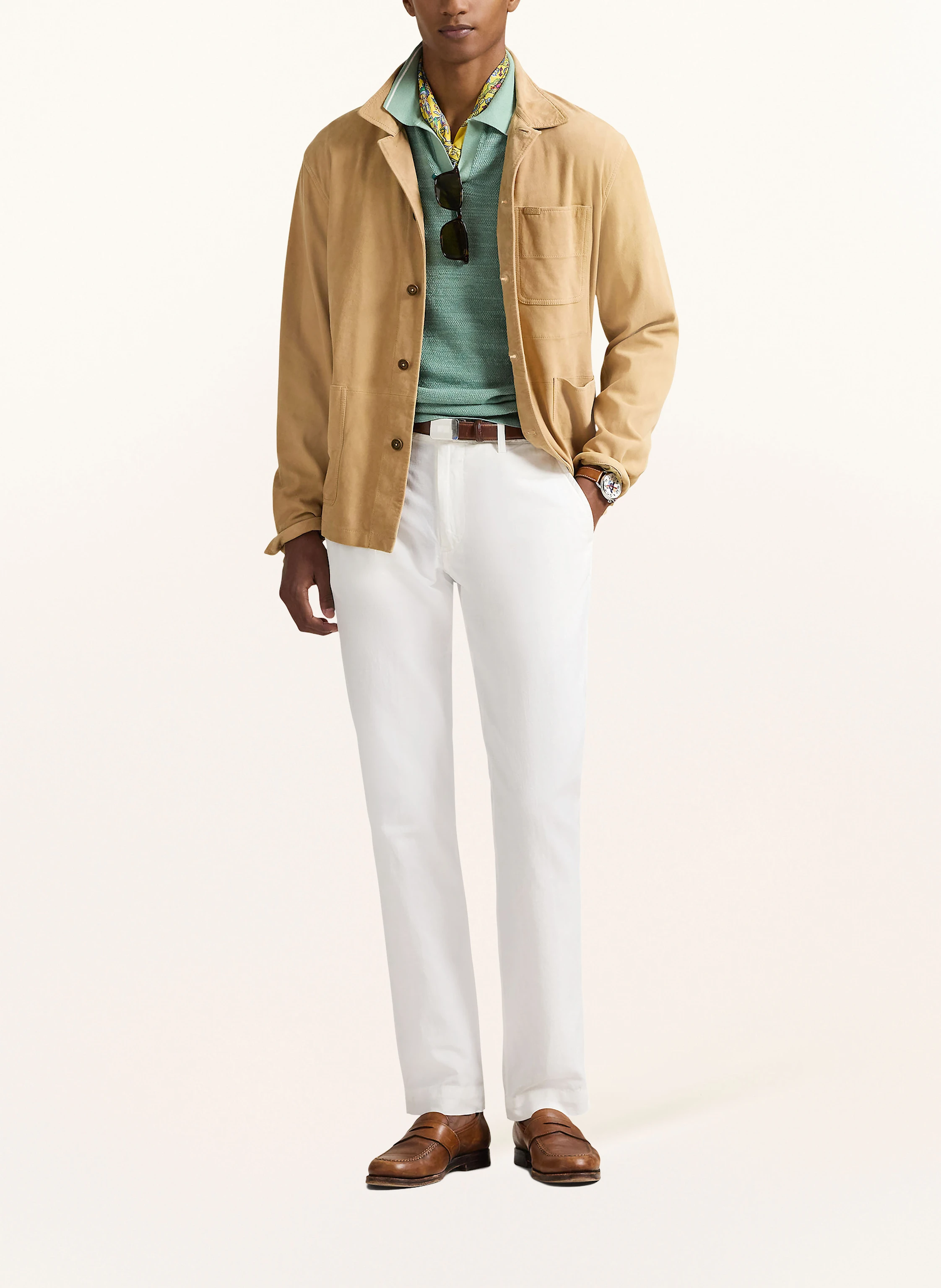 POLO RALPH LAUREN Leder-Overjacket