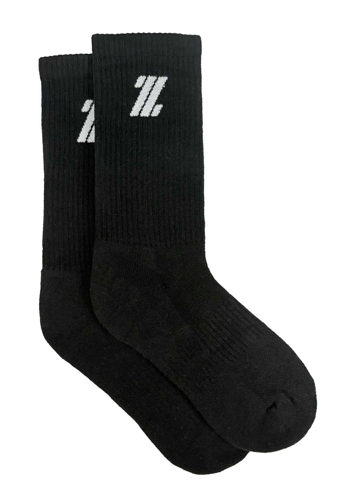 Pacote com Meias Longas Zumub Basics, Preto e Branco