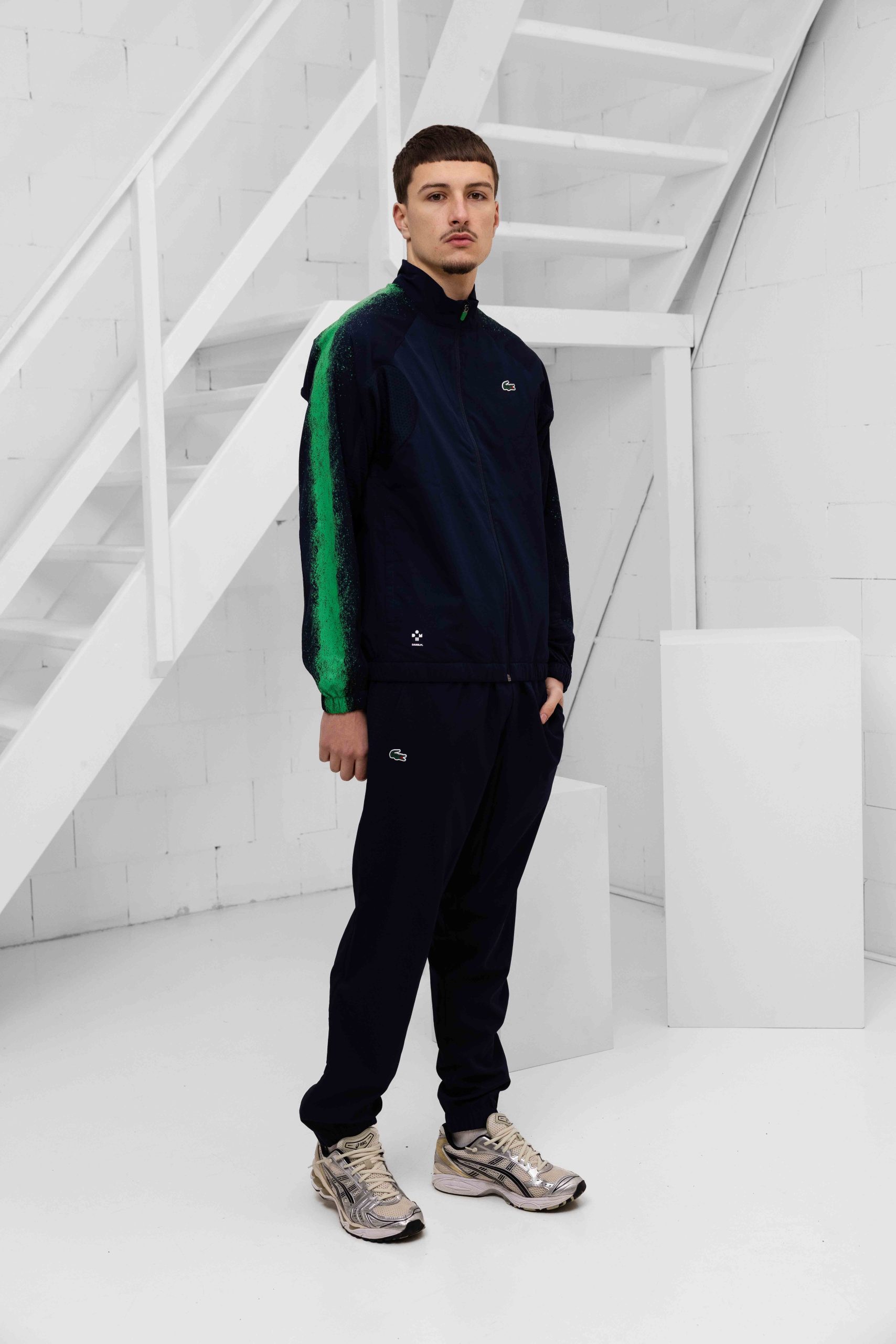 Lacoste Tennis x Daniil Medvedev Trainingspak Heren Donkerblauw/Groen