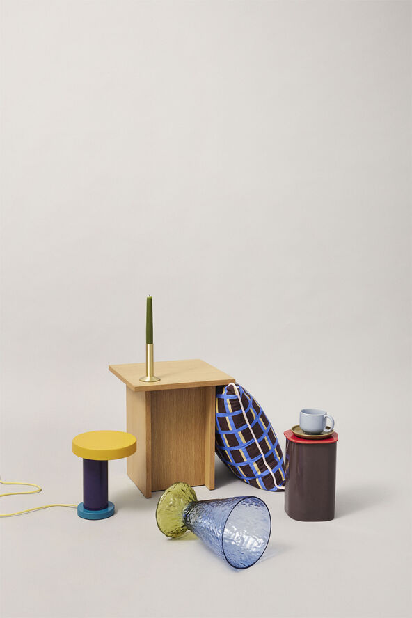 Hübsch Magic Table Lamp Purple/petrol/orange/yellow