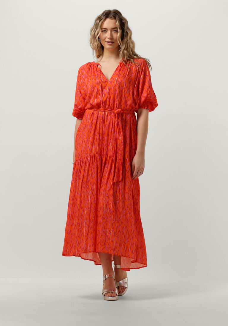JANICE oranje janice maxi jurk julian