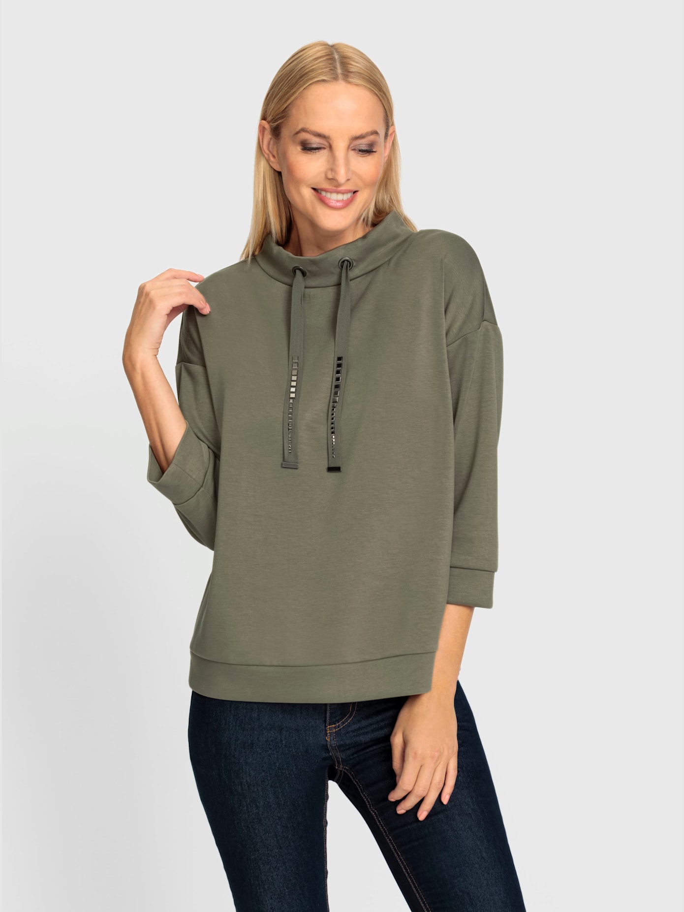 Sweat-shirt mancherons tendance