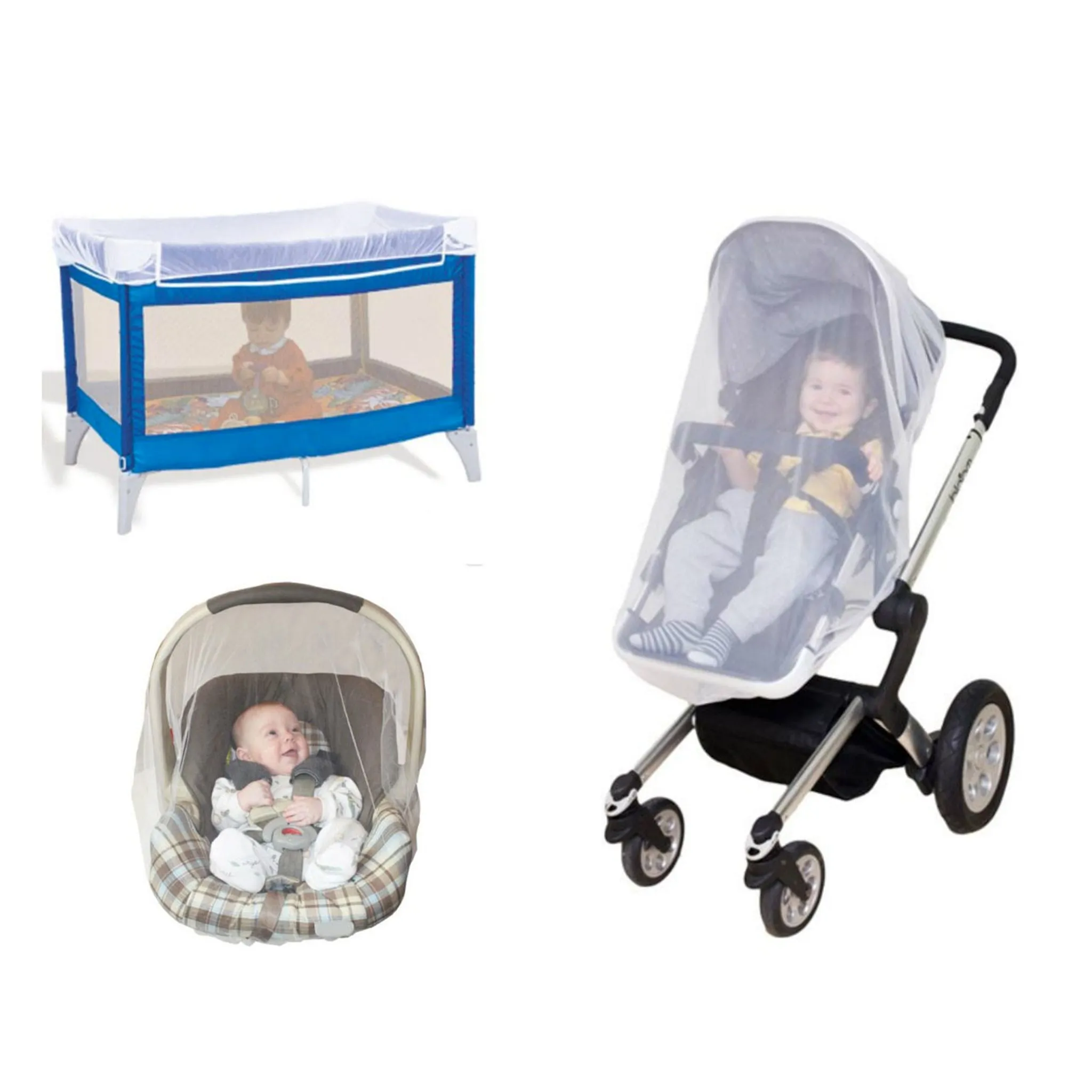 Jolly Jumper Filet Protecteur pour Poussette Simple et Parc