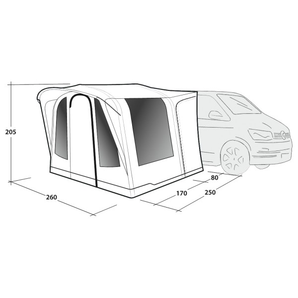 Outwell - Santa Monica Air - Auvent camping-car