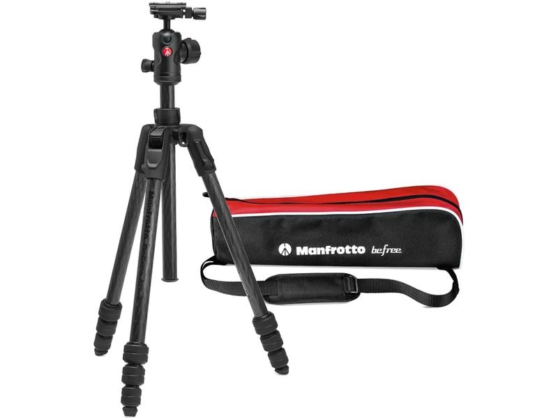 Manfrotto Stativ Befree Advanced AS twist Carb Ultraleichtes und tragbares Fotostativ für fortgeschrittene Hobbyfotografen