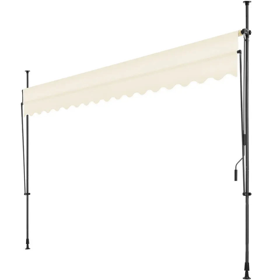 tectake Klemluifel met zwengel, in hoogte verstelbaar, Beige