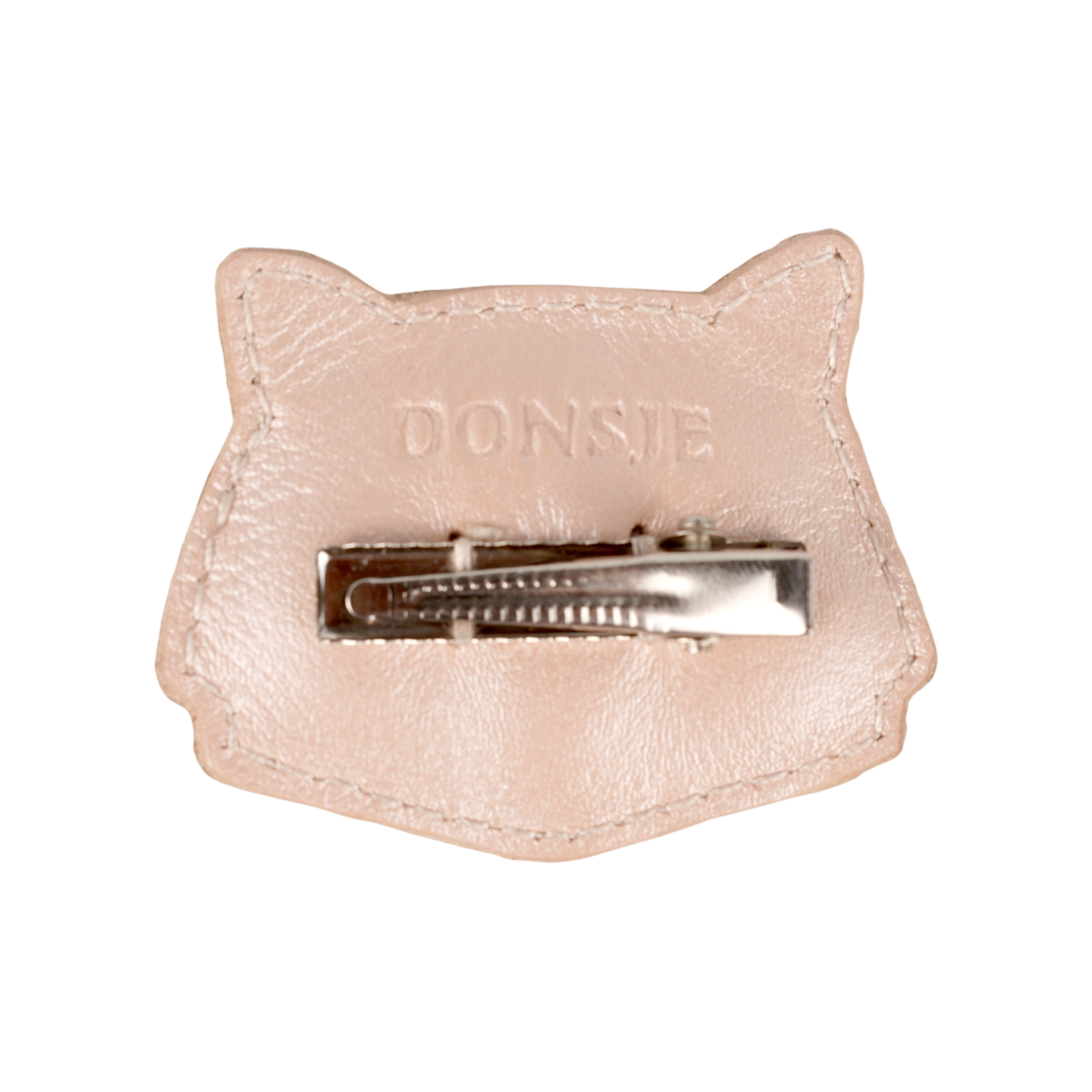 Haarspange Cat Rose Metallic Leather