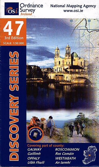 ORDNANCE SURVEY - 47 GALWAY OFFALY IRLANDE 1 50 000
