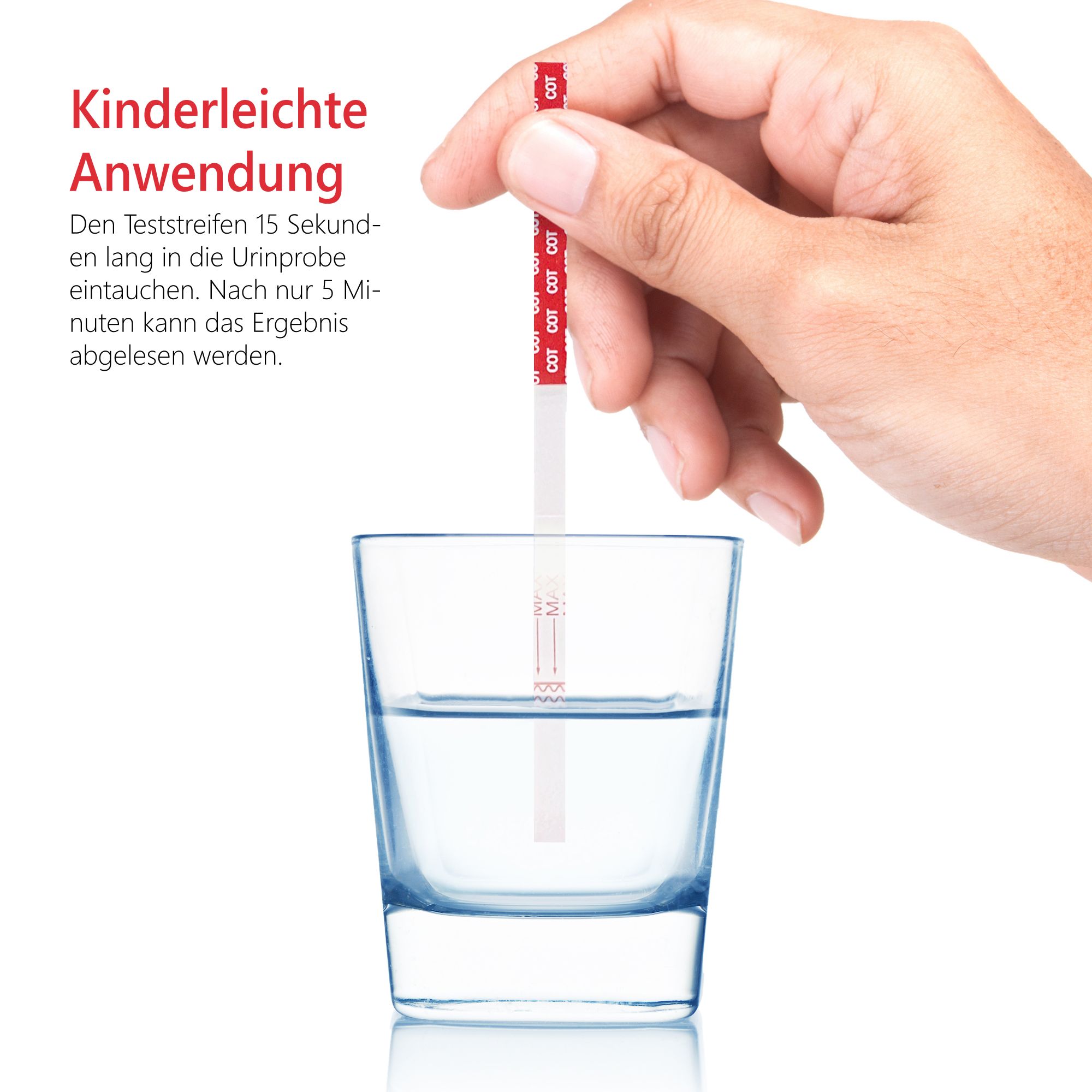 LuxmedIQ Cotinin Drogentest - Nikotin Urin Drogenschnelltest - Cutoff 200 ng/mL