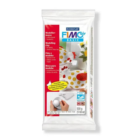 STAEDTLER® FIMO® air basic Modelliermasse, lufthärtend, 500g, weiß