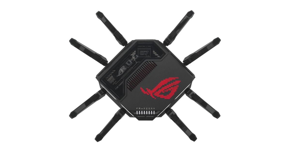 ASUSROG Rapture GT-BE98 router  (Zwart)