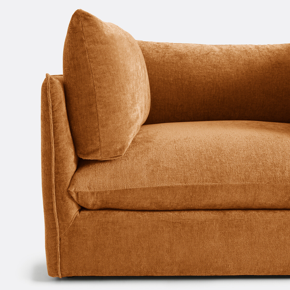 LA REDOUTE INTERIEURS<br>Sofá de 3 lugares em veludo texturizado espesso, Malo