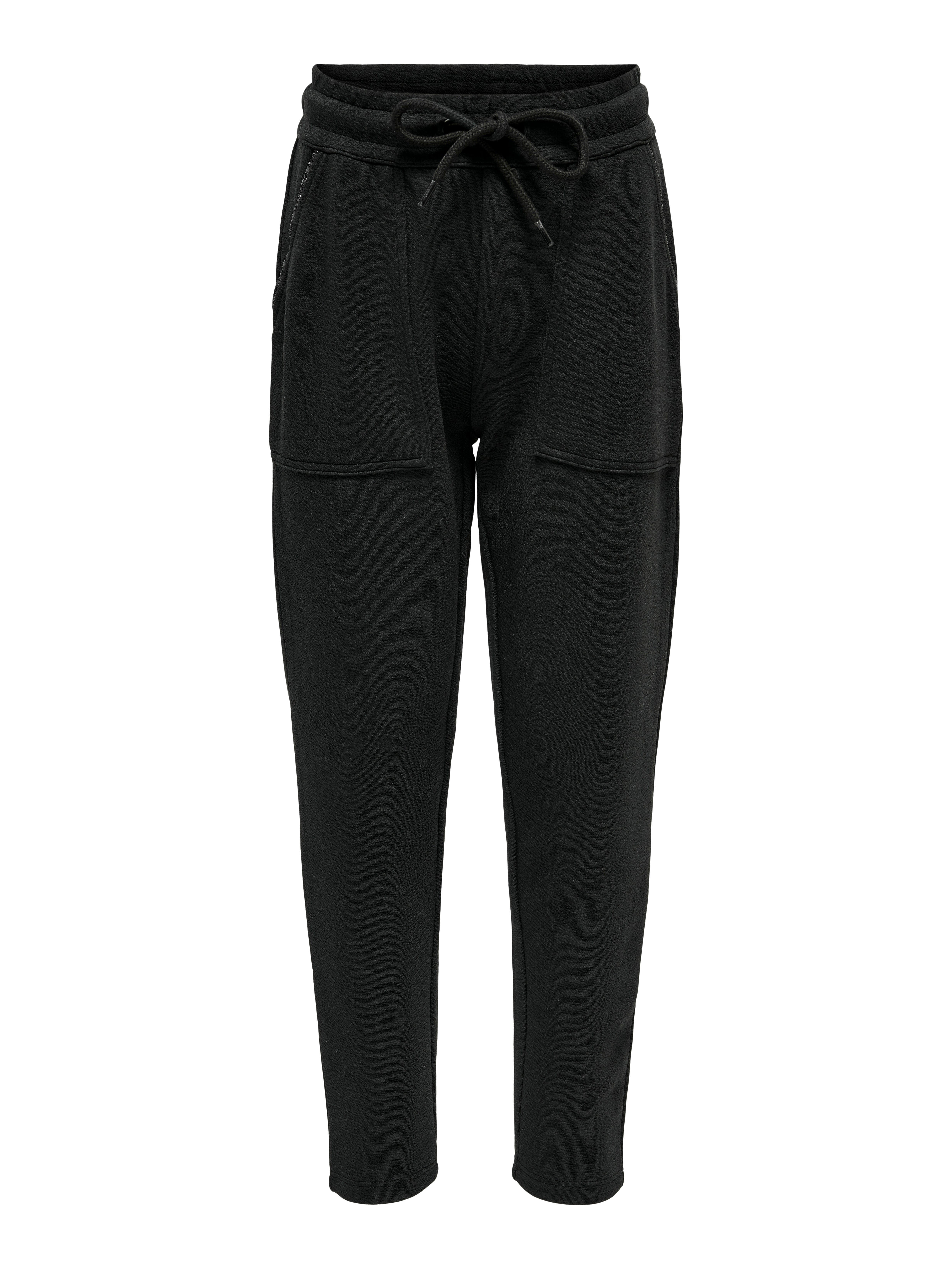 KOGAMOUR Normal geschnitten Klassische Hose Black