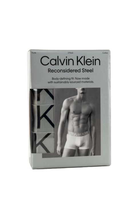 Calecons et slips calvin klein jeans trunk 3pk mpi black/ white/ grey heather