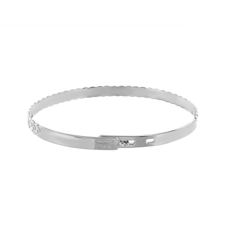 Jonc argent 925 Motif Tressé
