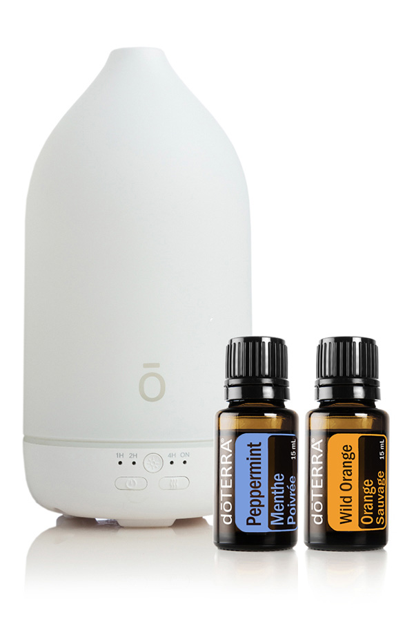 Diffuseur Laluz™ avec les huiles de menthe poivrée et d’orange sauvage