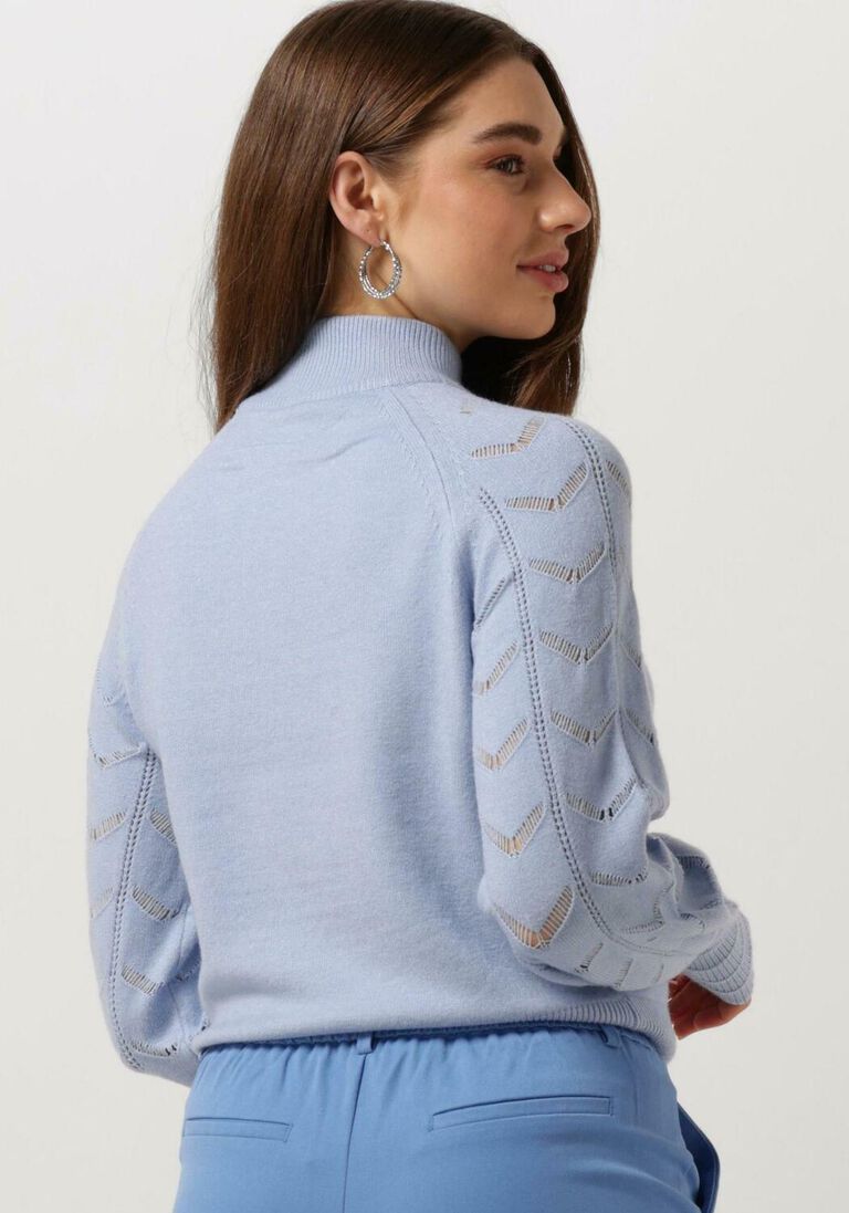 OBJECT lichtblauwe object coltrui objeva l/s knit pullover
