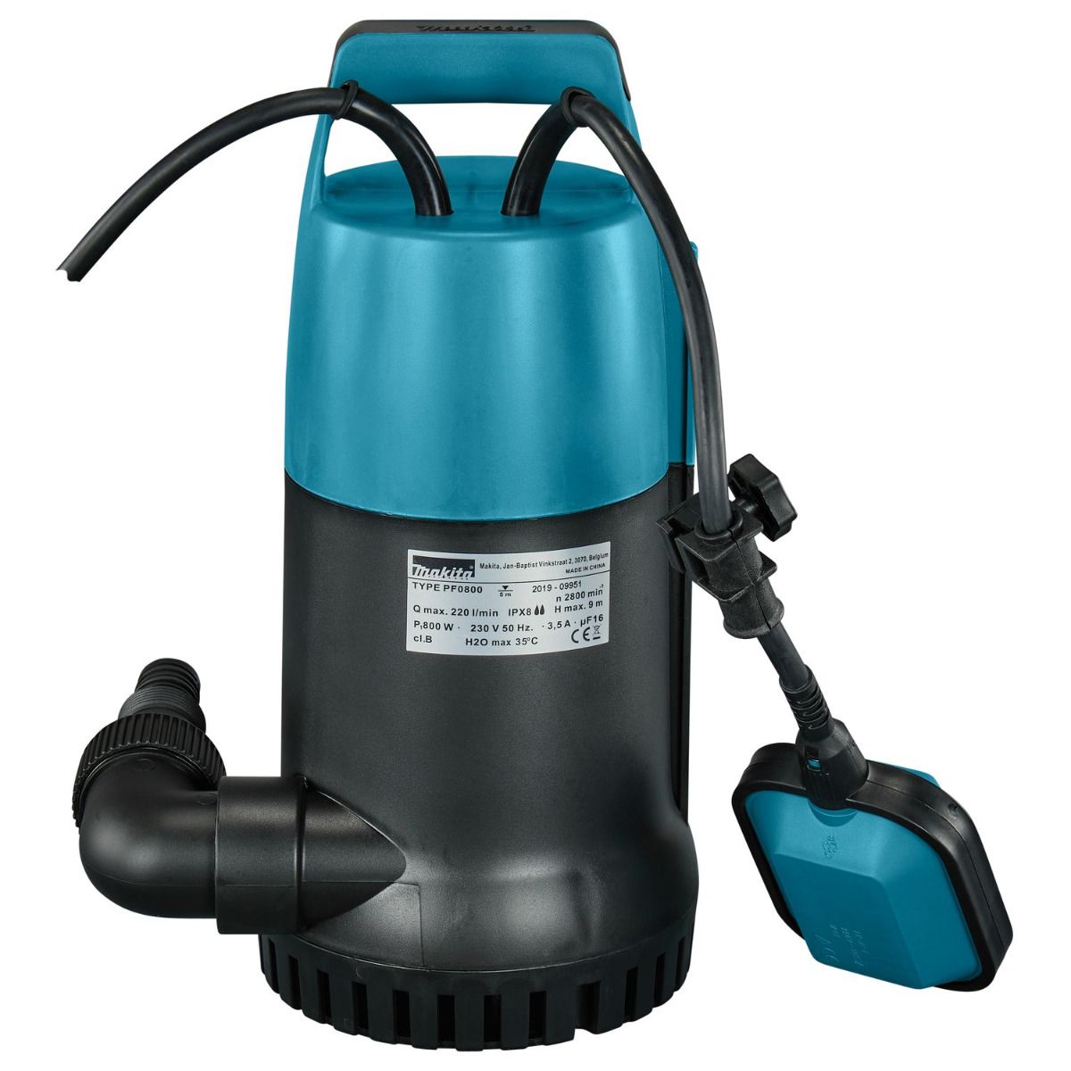 Makita PF0800 Dompelpomp 220 l/min voor zuiver water 230V