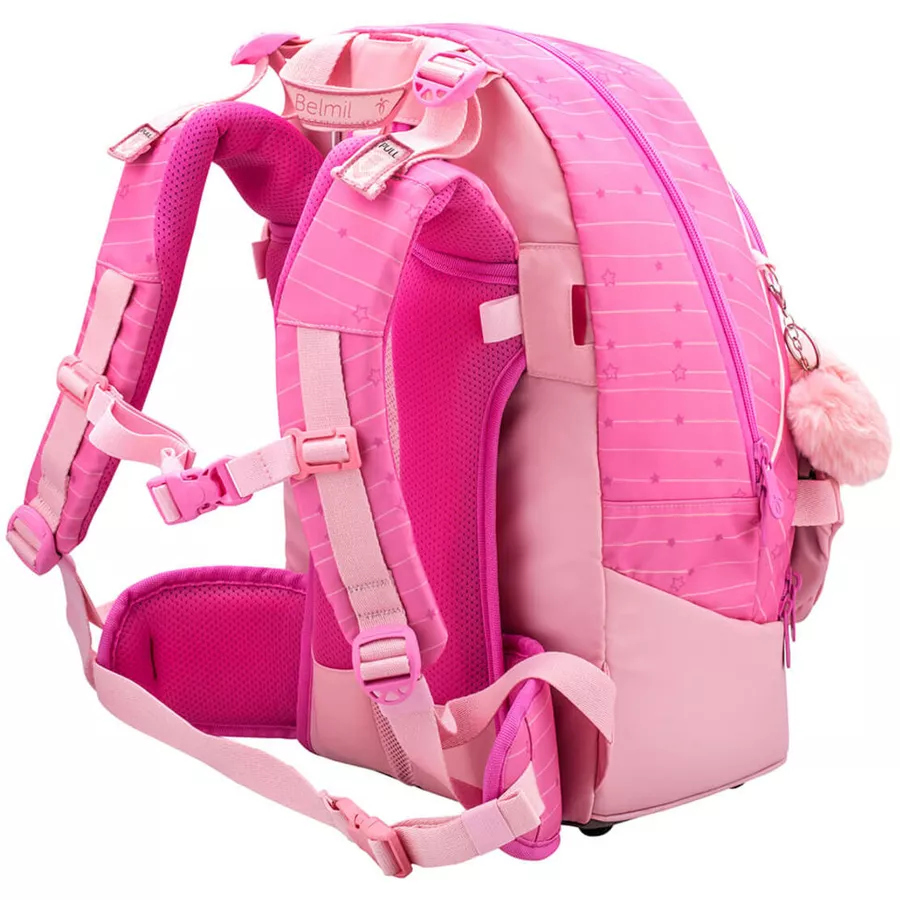 Belmil Schulrucksack 2-IN-1 Schulrucksack & Gürteltasche Candy
