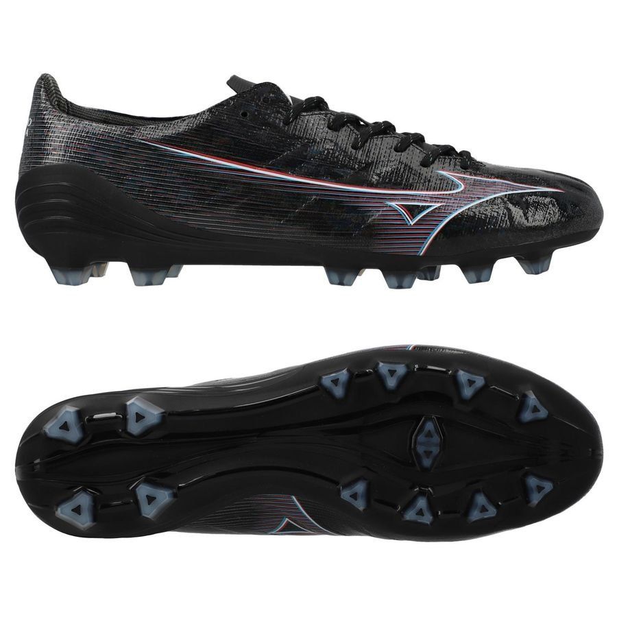 Mizuno Alpha Pro FG/AG Black Pack - Noir/Rouge/Bleu